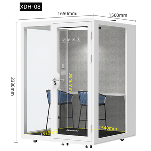 Ufficio della fabbrica insonorizzato 1-2 persone pod acustici stand per la vendita suono portatile scatola per riunioni - Product Image 3