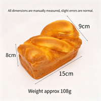 Jouet de décompression en PU souple à rebond lent, simulation de pain, baguette française, pain en forme de conque, jouet Squishy Squizze