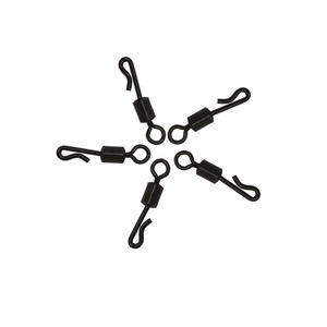 Connecteurs de pêche à la <span class=keywords><strong>carpe</strong></span> de haute qualité, durables, en acier inoxydable noir mat, avec un système de changement rapide et un fermoir pivotant Duolock - Product Image 4