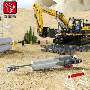 नए आगमन रिमोट कंट्रोल ट्रक बुलडोजर मैकेनिकल खुदाई ब्लॉक खिलौना ईंट सेट moc diy इंजीनियरिंग वाहन भवन ब्लॉक - Product Image 5