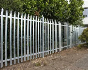 Wスタイルユーロスタイル亜鉛メッキ鋼柵フェンス錬鉄製柵