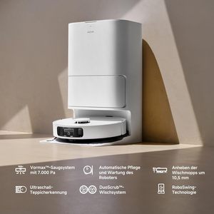 Pour aspirateur robot Mova E30 Ultra avec fonction serpillière, vidage automatique et nettoyage automatique de la serpillière, 7000 Pa - Product Image 2