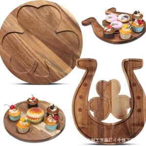 Tablas de Cortar de Madera con Forma de Trébol, Bandejas para Servir, Decoraciones para el Día de San Patricio, Artículos para Fiestas - Product Image 5