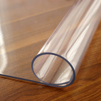 Feuille de PVC transparente haute transparence, feuille de plastique souple en caoutchouc, feuille de verre, 500~2200 mm, traitement personnalisé disponible