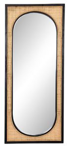 <span class=keywords><strong>Espejo</strong></span> ovalado de longitud completa personalizado, para pasillo, sala de estar, colgante de pared, hecho a mano, de <span class=keywords><strong>ratán</strong></span> - Product Image 5