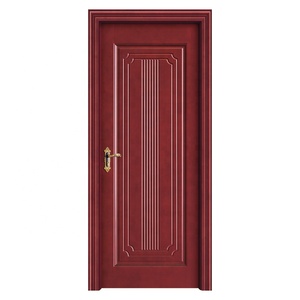 Barato moderno de moda diseño sólido de dormitorio Mdf de madera Interior buena resistencia al calor Simple puerta de madera de teca diseños apartamento - Product Image 2
