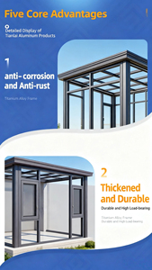 Alta resistência alumínio liga retro <span class=keywords><strong>pergola</strong></span> exterior antigo gazebo jardim construção sunproof - Product Image 5