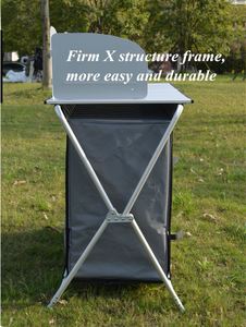 ตู้เก็บของพับได้สำหรับตั้งแคมป์กลางแจ้ง X Frame Cabenit ตู้ครัวอลูมิเนียมสำหรับปิกนิก - Product Image 4