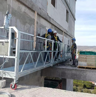 Échafaudages personnalisables ZLP630 ZLP800 ZLP1000, capacité de levage de 630, 800, 1000 kg, hauteur de levage supérieure à 10 m, pièces détachées gratuites pour la construction et les ponts