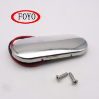 FOYO Marque En Acier Inoxydable Blanc Froid 5500-6300k Lumières de Courtoisie et marine Lumière De Licence pour le Camion SUV Remorque van RV