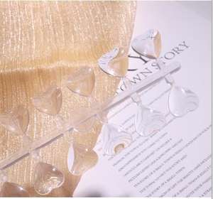 Faux ongles professionnels en acrylique transparent carré pour nail art, accessoire de <span class=keywords><strong>manucure</strong></span> portable, <span class=keywords><strong>nuancier</strong></span> à dos plat - Product Image 2