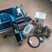 Robot de nivellement automatique au laser, machine de nivellement de sol en ciment avec capteur de hauteur en temps réel pour la construction