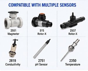 Contrôleur multiparamètres 9900 SmartPro pour le traitement de l'eau et la surveillance des processus industriels - Product Image 6