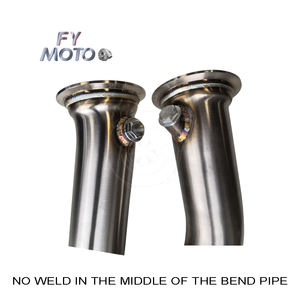 أنبوب Turbo للصعود للعادم من الفولاذ المقاوم للصدأ BMW F80 F82 M3 M4 S55 مع أنبوب مرن <span class=keywords><strong>M</strong></span> PERFORMANCE - Product Image 6