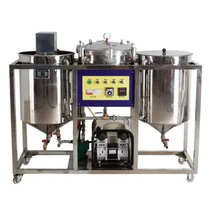 800 kg/day capacity Stainless steel soybean palm crude oil refinery machine