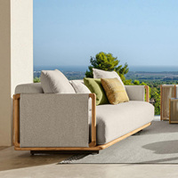 Modernes Outdoor-Teakholz-Sessel-Set: Ergonomisch, wetterfest, umweltfreundlich, langlebig – ideal für Poolbereiche, versenkte Innenhöfe und Essbereiche