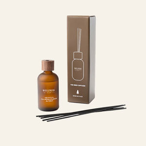 Bouteille en verre dépoli roseau diffuseur luxe décor à la maison désodorisant huile essentielle diffuseur de chambre cadeau pour homme femmes affaires - Product Image 5