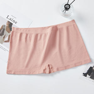 Calzoncillos tipo bóxer para mujer, ropa interior de tela de nailon de color sólido, cómoda, sin costuras, de alta elasticidad, para uso diario - Product Image 4