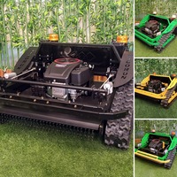 Cortacésped Robótico Vigorun VTLM800 con Certificación Euro 5/EPA, Ancho de Corte de 800 mm, Cortadora de Césped con Control Remoto para Limpieza de Pendientes