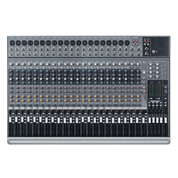 Console de mixage audio USB 24 canaux avec fonction Bluetooth, 4 groupes, 4 retours stéréo, alimentation fantôme 48V
