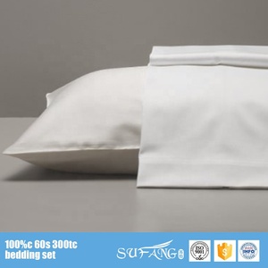 Commercio all'ingrosso Su Ordinazione Hotel 100% <span class=keywords><strong>Cotone</strong></span> Bianco Satinato Lavabile Federa - Product Image 2