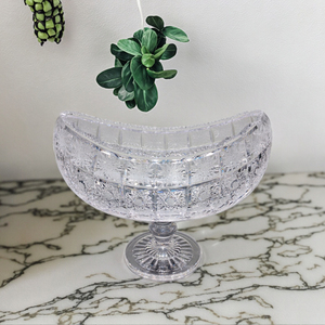 Venta al por Mayor Cesta de Cristal con Plomo 24% Pbo, Corte Manual, Cesta <span class=keywords><strong>Frutal</strong></span> con Asa Decorativa para Centro de Mesa, Regalo - Product Image 2