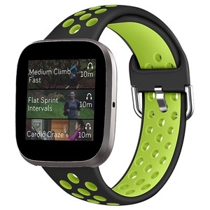 Bracelet de montre en silicone respirant pour Fitbit Versa/Versa 2/Lite, bracelet de fitness, bracelet intelligent - Product Image 1