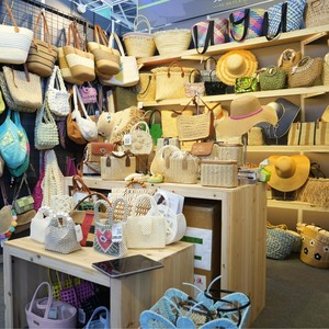 Nhà máy tùy chỉnh giấy rơm Tote Túi Rỗng ra Dệt công suất lớn bãi biển Túi với dây kéo lót cho phụ nữ - Product Image 5