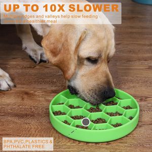 Wholesale Silicone Slow Feeder Dog Bowl with <b>Suction</b> Cup Soft Safety Dog Licking Pad Plastic for Dogs Pet Bowls & Feeders 1pc - Product Image 4
