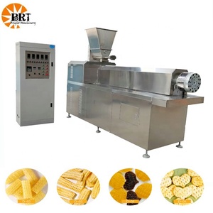 Otomatik pani 3d 3d pelet aperatifler makinesi kızarmış çıtır aperatif gıda işleme hattı ile bir tek vida yapma ekstruder - Product Image 3