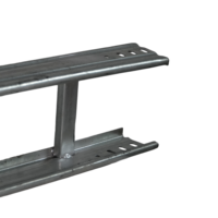 Échelles à câbles galvanisées à chaud, en aluminium, pour l'extérieur, type échelle, pour câbles électriques