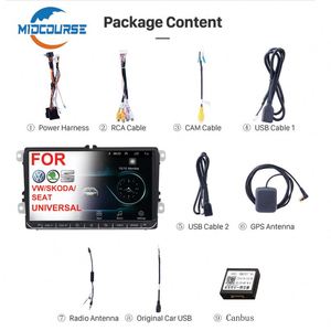 MIDCOURSE Android 8.1 Unità di Testa Auto Lettore Radio Stereo RCD510 Per VW Golf 5 6 Jetta MK5 MK6 Passat B6 b7 1G <span class=keywords><strong>R</strong></span> 4G LTE - Product Image 5