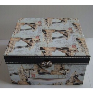 กล่องของขวัญทรงสี่เหลี่ยมสามชิ้นสไตล์วินเทจ ชุดกล่องของขวัญสวยงาม ปรับแต่งได้ตามความต้องการ - Product Image 6