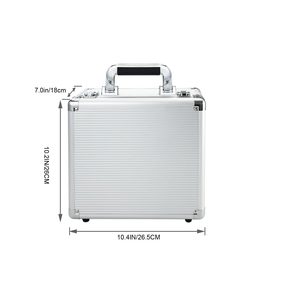 Caja de Herramientas de Aleación de Aluminio, Maletín Organizador de Equipaje Portátil para Viajes, Estuche de Almacenamiento de Herramientas - Product Image 2