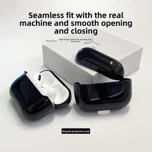 Étui rigide pour écouteurs Airpods, motif de logo <span class=keywords><strong>personnalisable</strong></span>, <span class=keywords><strong>coque</strong></span> de protection pour Airpods Pro 3 2, <span class=keywords><strong>coque</strong></span> transparente pour Apple Airpods 4 - Product Image 4