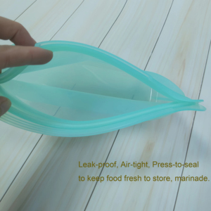 Sac de conservation alimentaire en silicone de qualité alimentaire Refine Factory 1000 ml, réutilisable, étanche, écologique, flexible, compatible lave-vaisselle, pochette compressible - Product Image 5