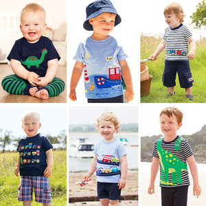 T-shirt en coton pour enfants, chemises pour garçons, vêtements d'été à motifs de dessins animés, t-shirt pour bébé garçon - Product Image 3