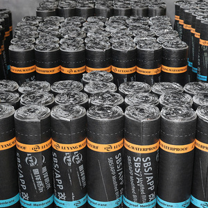 Membrane d'étanchéité en asphalte modifié SBS élastomère pour construction, 3mm 4mm, à base de colle thermofusible, fournie directement par l'usine, avec <span class=keywords><strong>feutre</strong></span> polyester - Product Image 5