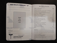 Carnet de vaccination personnalisé pour chat et chien, feuille d'identification animale, organiseur d'informations, passeport pour animaux imprimable, papier offset