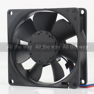 Nouvelle allemagne 5V 24V 48V DC 12V 110mA 1.3W AC EC 8025 80X80X25MM 8CM onduleur à deux fils de haute qualité à faible bruit 8412 <span class=keywords><strong>NGM</strong></span> ventilateur de refroidissement - Product Image 3