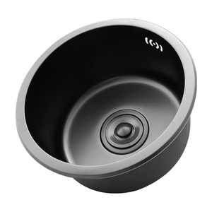 อ่างล้างจานเดี่ยวขนาดเล็กสแตนเลส PVD นาโนติดตั้งใต้หลังคารับประกัน5ปีสำหรับเคาน์เตอร์บาร์ห้องครัว - Product Image 1