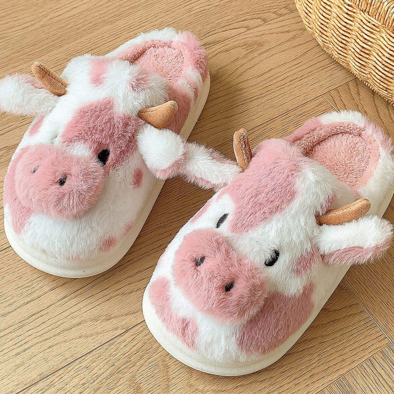 Bedroom Slippers Deer Slippers 2025 Winter Cute Plush Cotton
