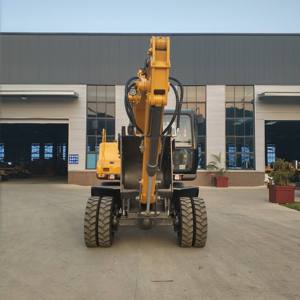 Excavadora de Ruedas JG150S de 13.5 Toneladas, Máquina de Movimiento de Tierras de Uso Pesado con Rompedor de Tuberías, Gran Venta en el Sudeste Asiático - Product Image 3