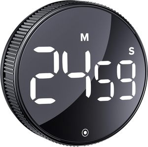 2025 New Plastic Manual Electronic Touch Control Kitchen <b>Timer</b> LED Display Rechargeable Battery Eco-Friendly ABS 1-6 Hours - Product Image 1