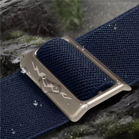 Sangle Montagne Haute en Nylon à Boucle Coulissante Métallique Très Vendue pour Apple Watch Séries 11 10 9 3 6 7 8 5 SE Ultra 2 49mm