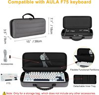 75%Keyboard Case for Aula F75 Wireless Mechanical Keyboard,Compatible with ASUS ROG Azoth 75%Wireless DIY Custom Gaming Keyboard