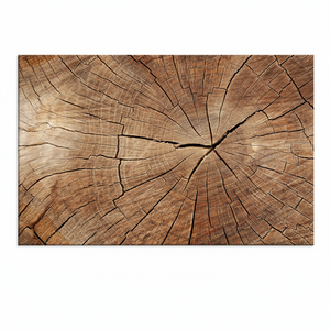 Elegant Art Deco Printed Canvas Artwork Modern Brown Tree Ring Wall Decor <b>Wrapped</b> Panel Hanging - Product Image 2