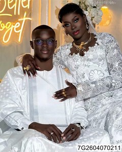 Telas Africanas <span class=keywords><strong>para</strong></span> Mujer, Hermosas y a la Moda 2026, Encaje <span class=keywords><strong>Guipur</strong></span> Bordado, Tela Nigeriana con Lentejuelas <span class=keywords><strong>para</strong></span> <span class=keywords><strong>Vestido</strong></span> de <span class=keywords><strong>Novia</strong></span> 7G26040702 - Product Image 6