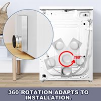 Kit de periscopes télescopiques pour conduit de ventilation de sèche-linge réglable de 0 à 5 pouces, connecteur de ventilation télescopique, modèle 84049