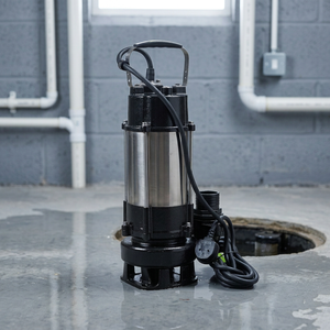 Bomba Sumergible para Aguas Residuales SS SAMSON V750 Profesional para Hogares Familiares, 0.75HP, Flujo de 300L/min, Salida de 7.5m - Product Image 2